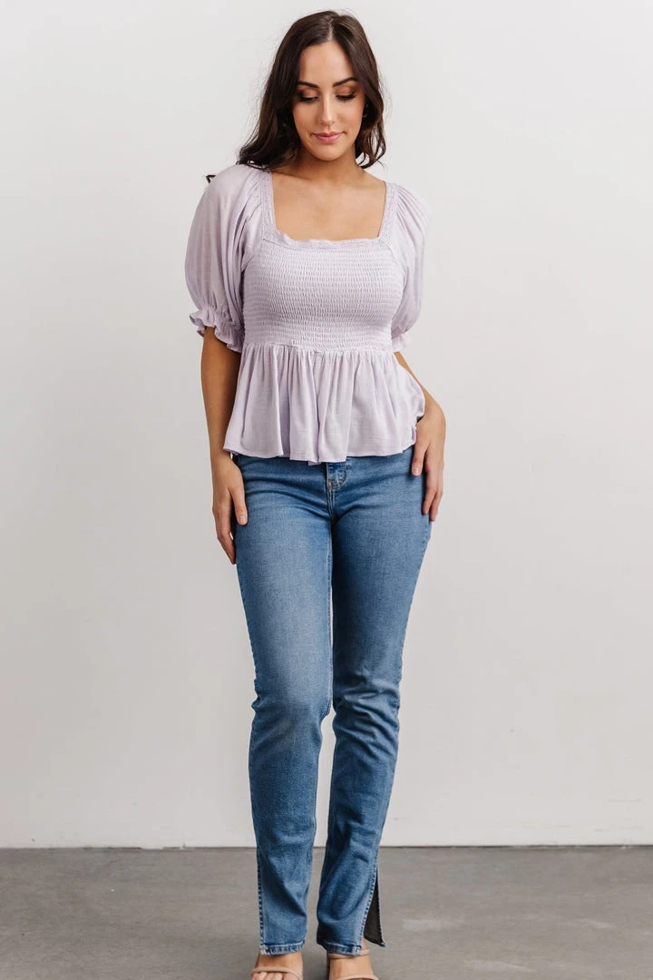 Arden Smocked Top | Lilac Vacation 4 Arden Smocked Top | Lilac Vacation
