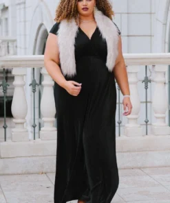 BB Custom Athena Pleated Maxi Dress | Black