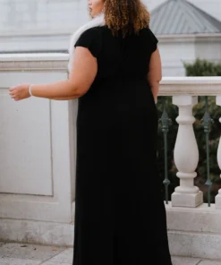 BB Custom Athena Pleated Maxi Dress | Black 12 BB Custom Athena Pleated Maxi Dress | Black