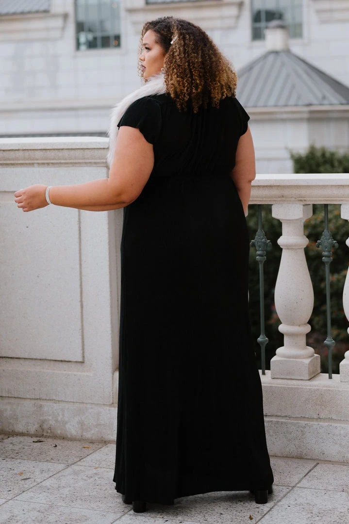 BB Custom Athena Pleated Maxi Dress | Black 5 BB Custom Athena Pleated Maxi Dress | Black