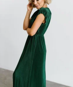 BB Custom Athena Pleated Maxi Dress | Forest 15 BB Custom Athena Pleated Maxi Dress | Forest