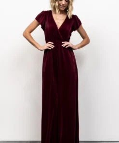 BB Custom Athena Pleated Maxi Dress | Mulberry 27 BB Custom Athena Pleated Maxi Dress | Mulberry