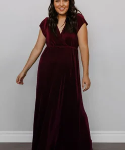 BB Custom Athena Pleated Maxi Dress | Mulberry 17 BB Custom Athena Pleated Maxi Dress | Mulberry