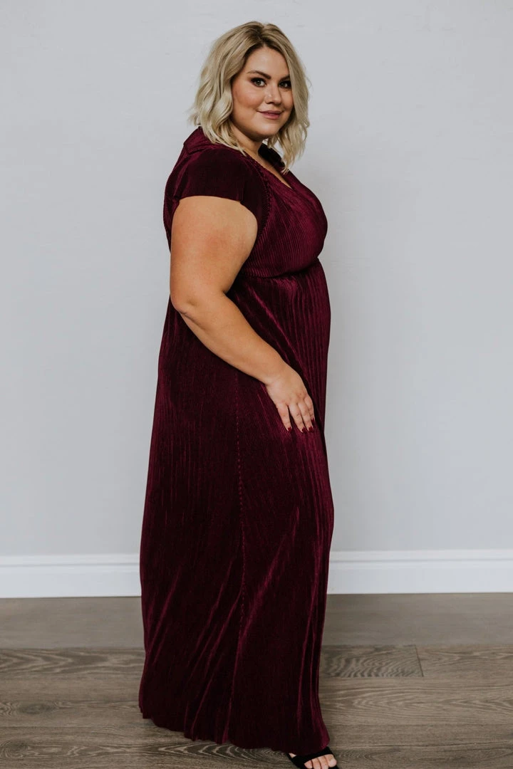 BB Custom Athena Pleated Maxi Dress | Mulberry 8 BB Custom Athena Pleated Maxi Dress | Mulberry