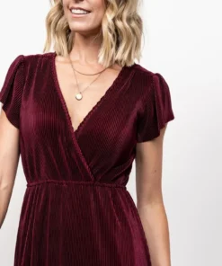 BB Custom Athena Pleated Maxi Dress | Mulberry 19 BB Custom Athena Pleated Maxi Dress | Mulberry