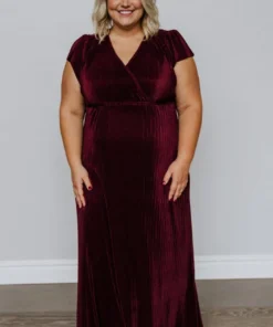 BB Custom Athena Pleated Maxi Dress | Mulberry 18 BB Custom Athena Pleated Maxi Dress | Mulberry