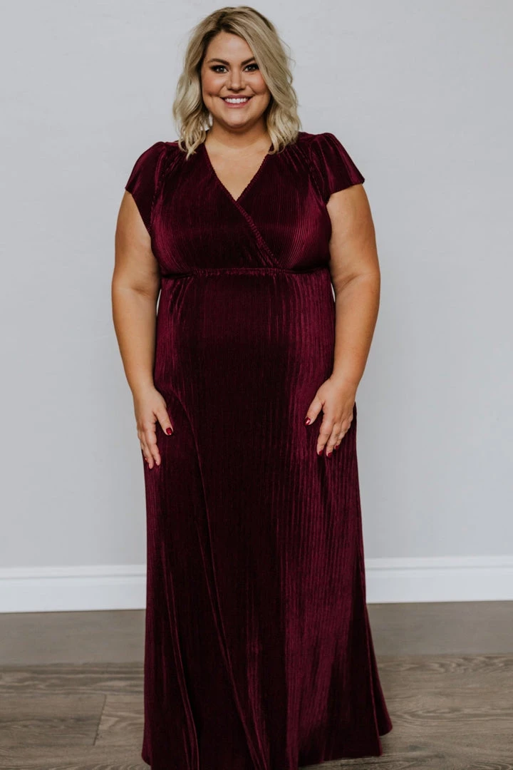 BB Custom Athena Pleated Maxi Dress | Mulberry 5 BB Custom Athena Pleated Maxi Dress | Mulberry