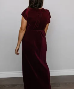 BB Custom Athena Pleated Maxi Dress | Mulberry 23 BB Custom Athena Pleated Maxi Dress | Mulberry