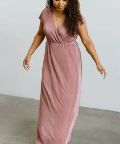 BB Custom Athena Pleated Maxi Dress | Rose Dresses 22 BB Custom Athena Pleated Maxi Dress | Rose Dresses