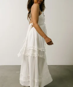 DD Augusta Halter Neck Maxi Dress | Off White