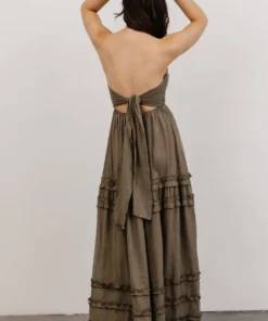 DD Shop All Augusta Halter Neck Maxi Dress | Olive 10 DD Shop All Augusta Halter Neck Maxi Dress | Olive