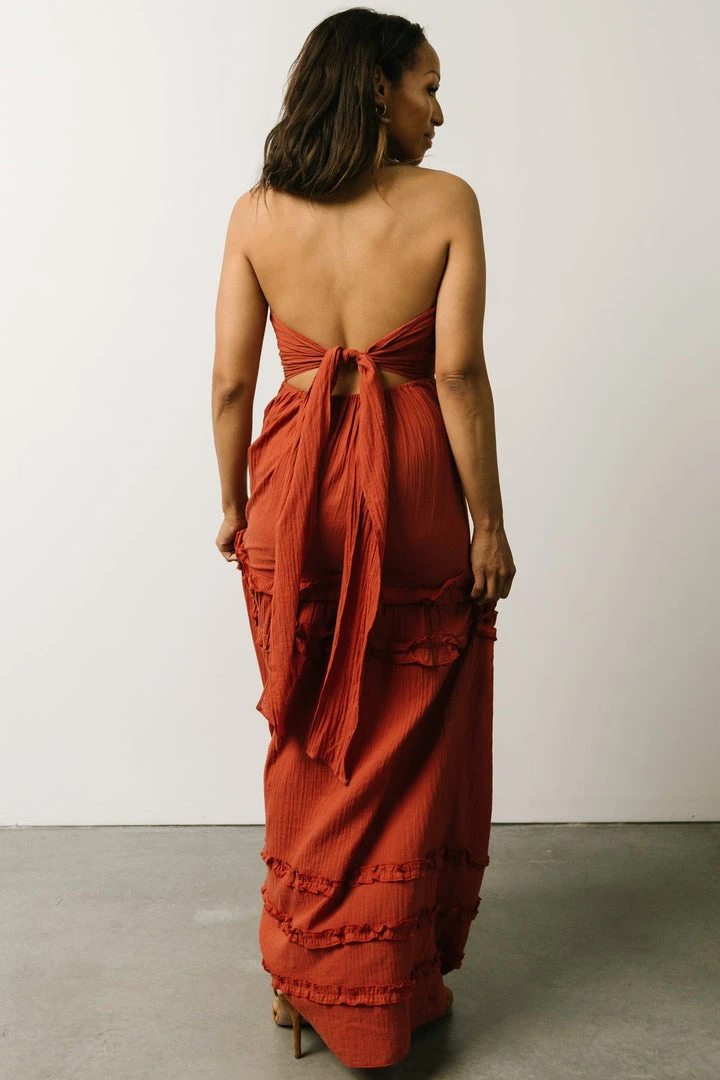 DD Augusta Halter Neck Maxi Dress | Terracotta Dresses 9 DD Augusta Halter Neck Maxi Dress | Terracotta Dresses