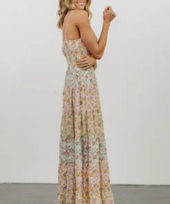 FT Dresses Azalea Tiered Maxi Dress | Multi Floral Print