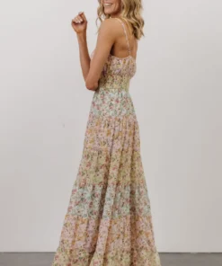 FT Dresses Azalea Tiered Maxi Dress | Multi Floral Print