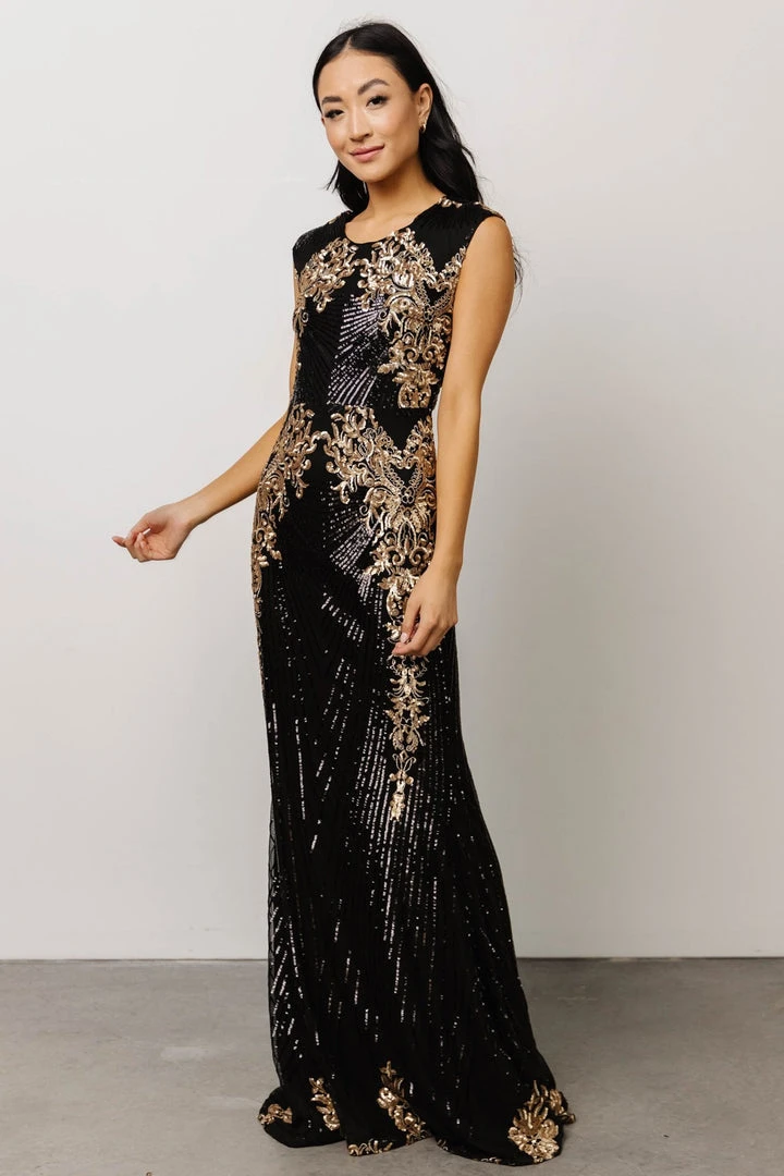 RR Azura Gown | Black And Gold 13 RR Azura Gown | Black And Gold