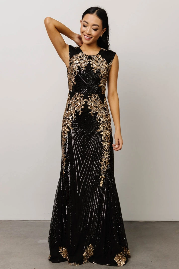 RR Azura Gown | Black And Gold 12 RR Azura Gown | Black And Gold
