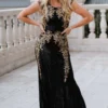 RR Azura Gown | Black And Gold