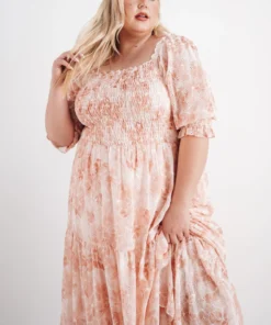 BB Custom Dresses Bailey Eyelet Maxi Dress | Apricot 24 BB Custom Dresses Bailey Eyelet Maxi Dress | Apricot