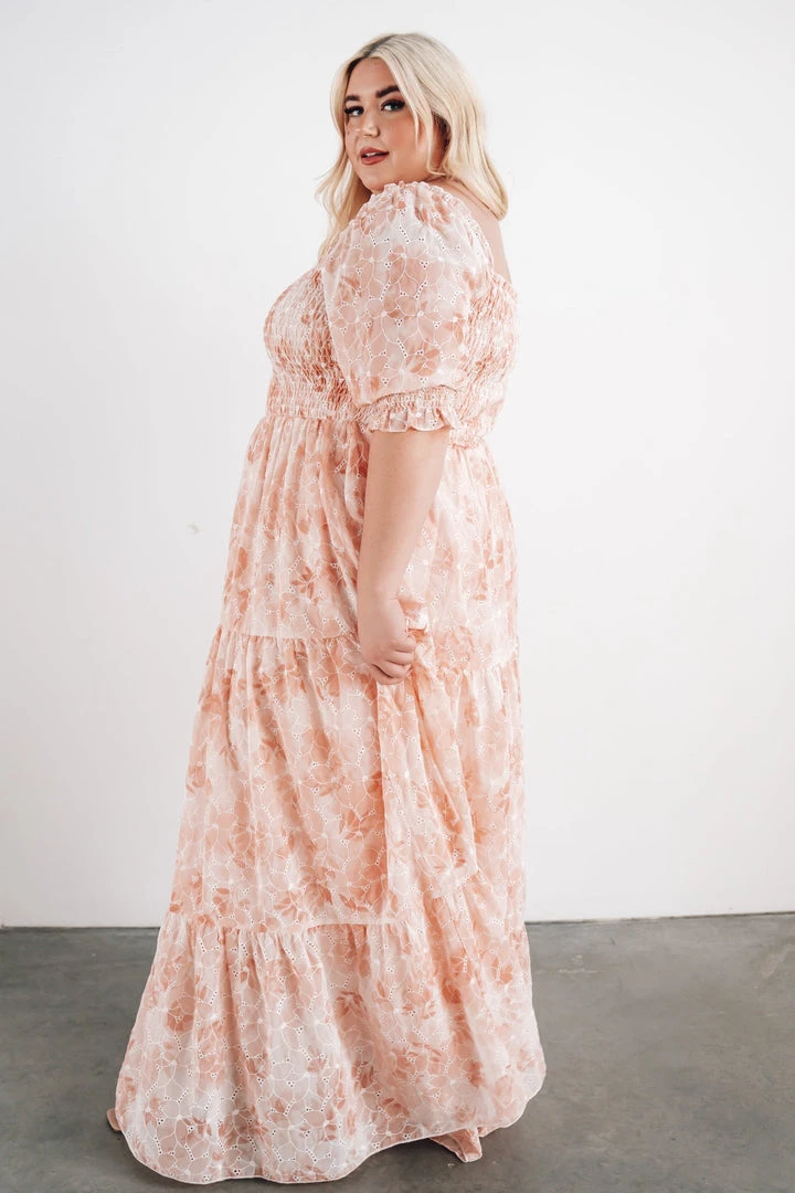 BB Custom Dresses Bailey Eyelet Maxi Dress | Apricot 10 BB Custom Dresses Bailey Eyelet Maxi Dress | Apricot