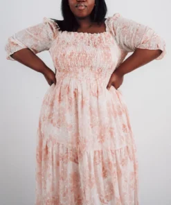 BB Custom Dresses Bailey Eyelet Maxi Dress | Apricot 16 BB Custom Dresses Bailey Eyelet Maxi Dress | Apricot