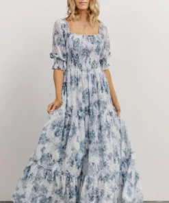 BB Custom Bailey Eyelet Maxi Dress | Blue 17 BB Custom Bailey Eyelet Maxi Dress | Blue