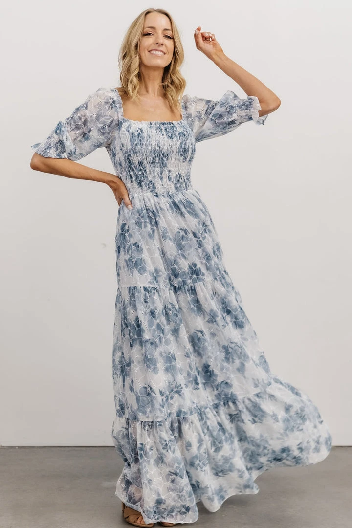 BB Custom Bailey Eyelet Maxi Dress | Blue 8 BB Custom Bailey Eyelet Maxi Dress | Blue
