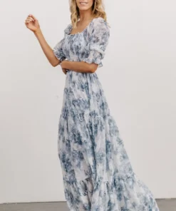 BB Custom Bailey Eyelet Maxi Dress | Blue 12 BB Custom Bailey Eyelet Maxi Dress | Blue