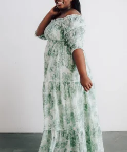 BB Custom Dresses Bailey Eyelet Maxi Dress | Sage 21 BB Custom Dresses Bailey Eyelet Maxi Dress | Sage