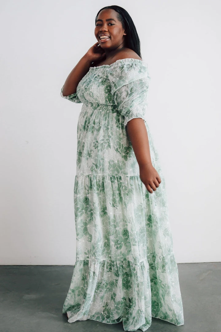 BB Custom Dresses Bailey Eyelet Maxi Dress | Sage 5 BB Custom Dresses Bailey Eyelet Maxi Dress | Sage