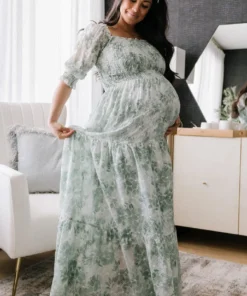 BB Custom Dresses Bailey Eyelet Maxi Dress | Sage 31 BB Custom Dresses Bailey Eyelet Maxi Dress | Sage