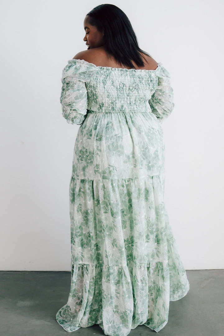 BB Custom Dresses Bailey Eyelet Maxi Dress | Sage 12 BB Custom Dresses Bailey Eyelet Maxi Dress | Sage