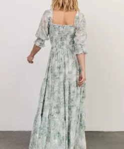 BB Custom Dresses Bailey Eyelet Maxi Dress | Sage 23 BB Custom Dresses Bailey Eyelet Maxi Dress | Sage