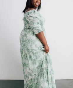 BB Custom Dresses Bailey Eyelet Maxi Dress | Sage 27 BB Custom Dresses Bailey Eyelet Maxi Dress | Sage