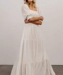 BB Custom Dresses Bailey Eyelet Maxi Dress | White 15 BB Custom Dresses Bailey Eyelet Maxi Dress | White