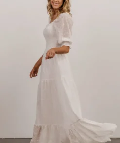 BB Custom Dresses Bailey Eyelet Maxi Dress | White 13 BB Custom Dresses Bailey Eyelet Maxi Dress | White