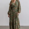 FT Bria Maxi Dress | Green Floral Dresses