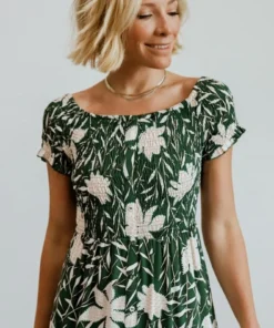 Soi Becca Smocked Maxi Dress | Green Dresses 18 Soi Becca Smocked Maxi Dress | Green Dresses