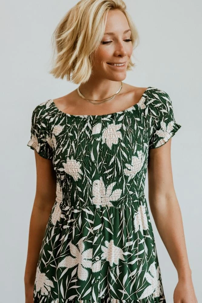 Soi Becca Smocked Maxi Dress | Green Dresses 8 Soi Becca Smocked Maxi Dress | Green Dresses