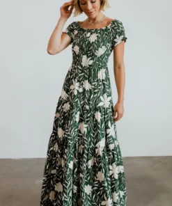 Soi Becca Smocked Maxi Dress | Green Dresses 21 Soi Becca Smocked Maxi Dress | Green Dresses