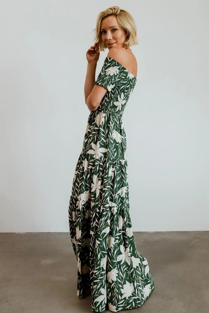 Soi Becca Smocked Maxi Dress | Green Dresses 6 Soi Becca Smocked Maxi Dress | Green Dresses