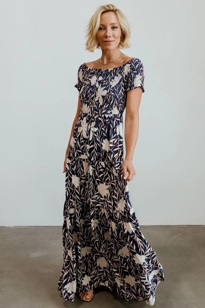 Soi Becca Smocked Maxi Dress | Navy Dresses 9 Soi Becca Smocked Maxi Dress | Navy Dresses