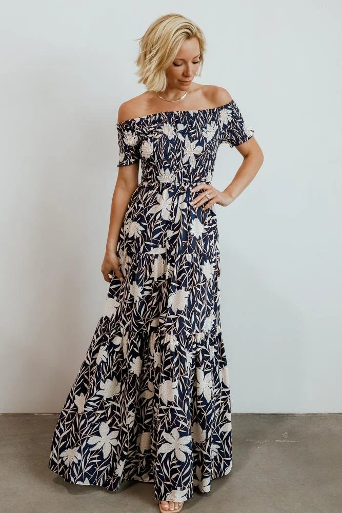 Soi Becca Smocked Maxi Dress | Navy Dresses 10 Soi Becca Smocked Maxi Dress | Navy Dresses