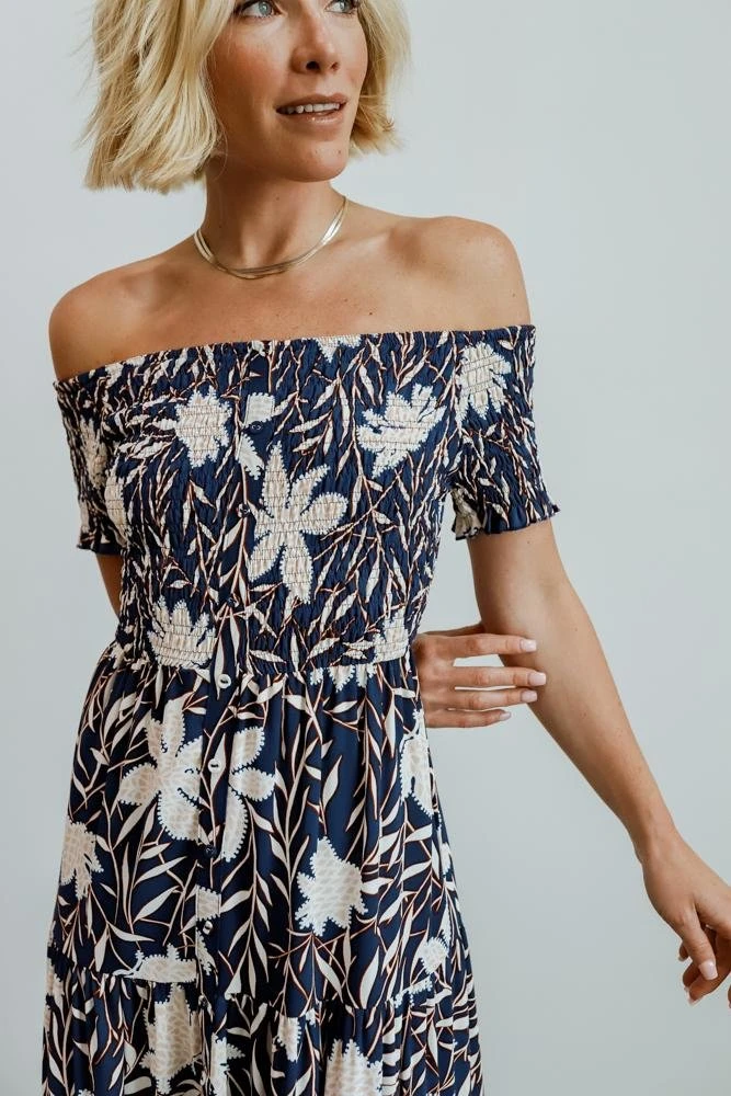 Soi Becca Smocked Maxi Dress | Navy Dresses 4 Soi Becca Smocked Maxi Dress | Navy Dresses