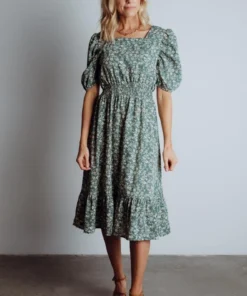 HAY Berkley Midi Dress | Sage Floral Dresses
