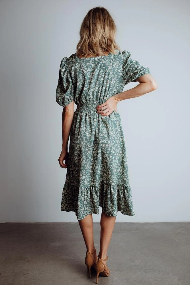HAY Berkley Midi Dress | Sage Floral Dresses 5 HAY Berkley Midi Dress | Sage Floral Dresses