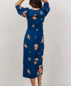 SL Biscayne Midi Dress | Dark Blue Floral 13 SL Biscayne Midi Dress | Dark Blue Floral