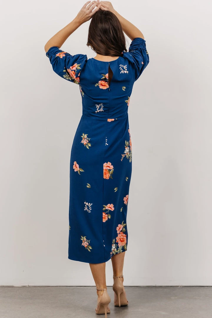SL Biscayne Midi Dress | Dark Blue Floral 7 SL Biscayne Midi Dress | Dark Blue Floral
