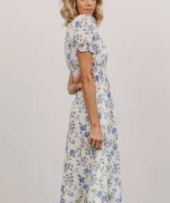 IBS Blakely Eyelet Midi Dress | Blue + White Floral Dresses 8 IBS Blakely Eyelet Midi Dress | Blue + White Floral Dresses