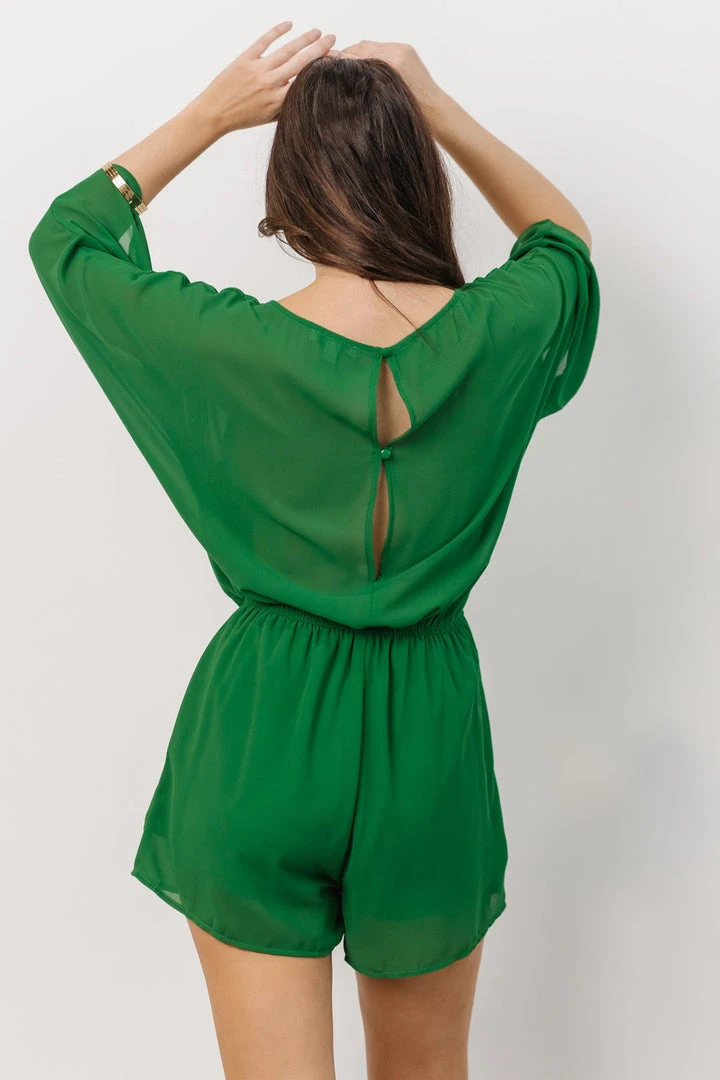 DD Boho Bobbie Romper | Kelly Green 3 DD Boho Bobbie Romper | Kelly Green
