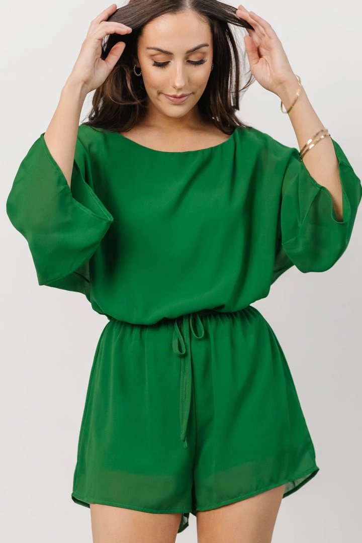 DD Boho Bobbie Romper | Kelly Green 4 DD Boho Bobbie Romper | Kelly Green